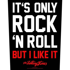Rolling Stones - It's Only Rock 'N' Roll Back Patch i gruppen MERCHANDISE / Tygmärke / Pop-Rock hos Bengans Skivbutik AB (5538363)