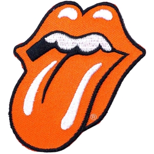 Rolling Stones - Classic Tongue Orange Standard Patch i gruppen MERCHANDISE / Merch / Pop-Rock hos Bengans Skivbutik AB (5538369)