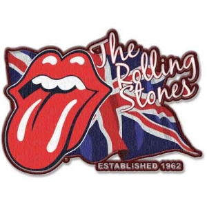 Rolling Stones - Lick The Flag Standard Patch i gruppen MERCHANDISE / Merch / Pop-Rock hos Bengans Skivbutik AB (5538374)
