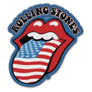 Rolling Stones - Us Tongue Standard Patch i gruppen MERCHANDISE / Tygmärke / Pop-Rock hos Bengans Skivbutik AB (5538375)