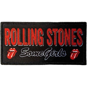 Rolling Stones - Some Girls Logo Printed Patch i gruppen MERCHANDISE / Tygmärke / Pop-Rock hos Bengans Skivbutik AB (5538377)