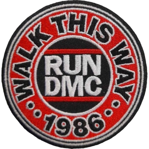 Run Dmc - Walk This Way Woven Patch i gruppen MERCHANDISE / Merch / Hip Hop-Rap hos Bengans Skivbutik AB (5538386)