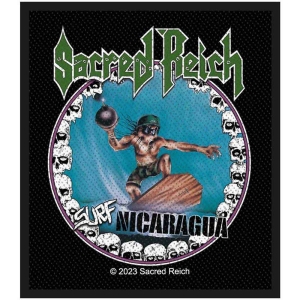 Sacred Reich - Surf Nicaragua Standard Patch i gruppen MERCHANDISE / Merch / Hårdrock hos Bengans Skivbutik AB (5538391)