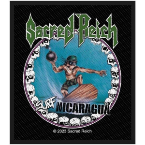 Sacred Reich - Surf Nicaragua Standard Patch i gruppen MERCHANDISE / Tygmärke / Hårdrock hos Bengans Skivbutik AB (5538391)