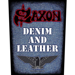 Saxon - Denim & Leather Back Patch i gruppen MERCHANDISE / Tygmärke / Hårdrock hos Bengans Skivbutik AB (5538393)