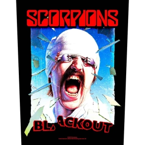 Scorpions - Blackout Back Patch i gruppen MERCHANDISE / Tygmärke / Hårdrock hos Bengans Skivbutik AB (5538397)