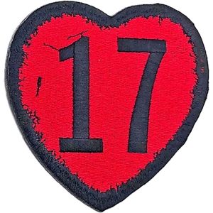 Sex Pistols - 17 Heart Woven Patch i gruppen MERCHANDISE / Tygmärke / Punk hos Bengans Skivbutik AB (5538402)
