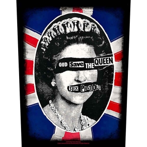 Sex Pistols - God Save The Queen Back Patch i gruppen MERCHANDISE / Tygmärke / Punk hos Bengans Skivbutik AB (5538406)