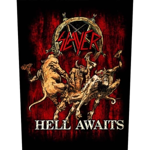 Slayer - Hell Awaits Back Patch i gruppen MERCHANDISE / Tygmärke / Hårdrock hos Bengans Skivbutik AB (5538424)