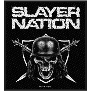 Slayer - Slayer Nation Standard Patch i gruppen MERCHANDISE / Tygmärke / Hårdrock hos Bengans Skivbutik AB (5538431)