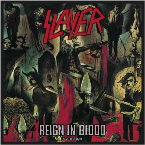 Slayer - Reign In Blood Standard Patch i gruppen MERCHANDISE / Tygmärke / Hårdrock hos Bengans Skivbutik AB (5538433)