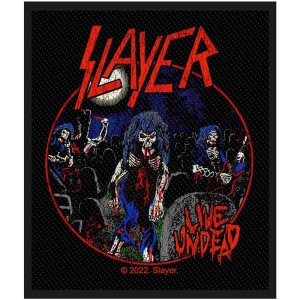 Slayer - Live Undead Standard Patch i gruppen MERCHANDISE / Merch / Hårdrock hos Bengans Skivbutik AB (5538435)
