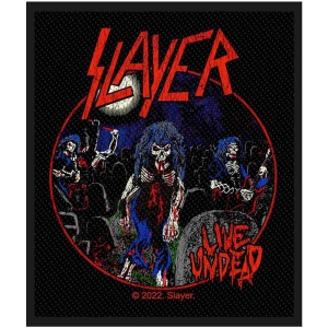 Slayer - Live Undead Standard Patch i gruppen MERCHANDISE / Tygmärke / Hårdrock hos Bengans Skivbutik AB (5538435)