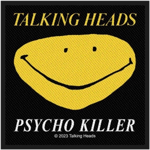 Talking Heads - Psycho Killer Standard Patch i gruppen MERCHANDISE hos Bengans Skivbutik AB (5538455)