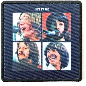 The Beatles - Let It Be Woven Patch i gruppen MERCHANDISE / Merch / Pop-Rock hos Bengans Skivbutik AB (5538468)