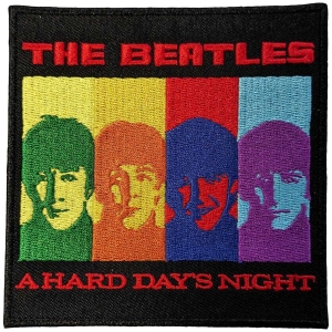 The Beatles - A Hard Day's Night Faces Woven Patch i gruppen MERCHANDISE hos Bengans Skivbutik AB (5538472)