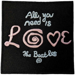 The Beatles - All You Need Is Love Woven Patch i gruppen MERCHANDISE / Tygmärke / Pop-Rock hos Bengans Skivbutik AB (5538473)