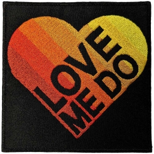 The Beatles - Love Me Do Gradient Heart Woven Patch i gruppen MERCHANDISE / Merch / Pop-Rock hos Bengans Skivbutik AB (5538477)