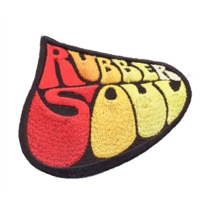 The Beatles - Rubber Soul Logo Standard Patch i gruppen MERCHANDISE / Merch / Pop-Rock hos Bengans Skivbutik AB (5538479)