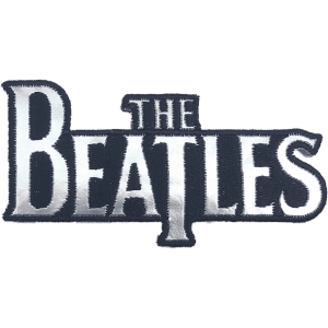 The Beatles - Silver Drop T Logo Die-Cut Patch i gruppen MERCHANDISE / Tygmärke / Pop-Rock hos Bengans Skivbutik AB (5538490)