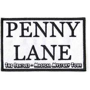 The Beatles - Penny Lane Wht Woven Patch i gruppen MERCHANDISE / Merch / Pop-Rock hos Bengans Skivbutik AB (5538494)