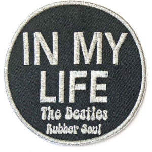 The Beatles - In My Life Woven Patch i gruppen MERCHANDISE / Merch / Pop-Rock hos Bengans Skivbutik AB (5538504)