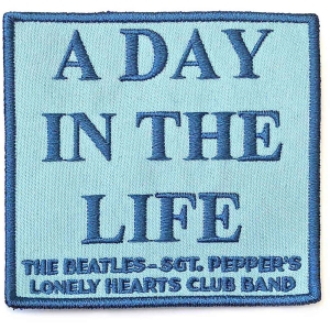 The Beatles - A Day In The Life Woven Patch i gruppen MERCHANDISE / Merch / Pop-Rock hos Bengans Skivbutik AB (5538505)