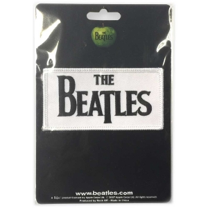 The Beatles - Drop T Logo Woven Print Standard Patch i gruppen MERCHANDISE / Merch / Pop-Rock hos Bengans Skivbutik AB (5538508)