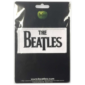 The Beatles - Drop T Logo Woven Print Standard Patch i gruppen MERCHANDISE / Tygmärke / Pop-Rock hos Bengans Skivbutik AB (5538508)