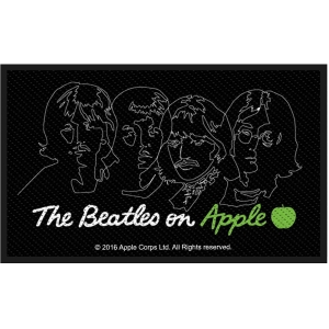 The Beatles - On Apple Standard Patch i gruppen MERCHANDISE / Tygmärke / Pop-Rock hos Bengans Skivbutik AB (5538510)