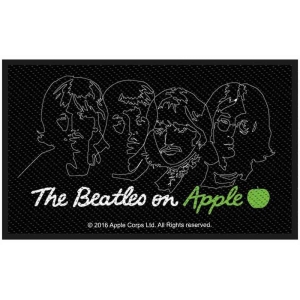 The Beatles - On Apple Standard Patch i gruppen MERCHANDISE / Merch / Pop-Rock hos Bengans Skivbutik AB (5538515)