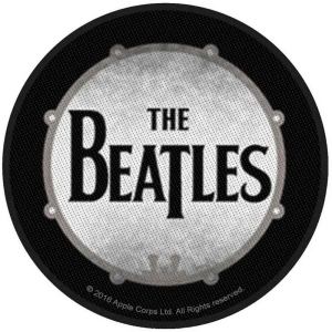 The Beatles - Drumskin Standard Patch i gruppen MERCHANDISE / Tygmärke / Pop-Rock hos Bengans Skivbutik AB (5538520)
