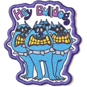 The Beatles - Hey Bulldog Woven Patch i gruppen MERCHANDISE / Tygmärke / Pop-Rock hos Bengans Skivbutik AB (5538530)