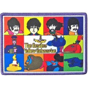 The Beatles - Characters Woven Patch i gruppen MERCHANDISE / Merch / Pop-Rock hos Bengans Skivbutik AB (5538536)