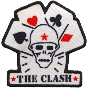 The Clash - Cards Printed Patch i gruppen MERCHANDISE / Merch / Punk hos Bengans Skivbutik AB (5538539)