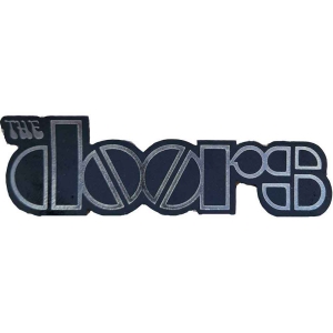 The Doors - Chrome Logo Printed Patch i gruppen MERCHANDISE / Merch / Pop-Rock hos Bengans Skivbutik AB (5538547)
