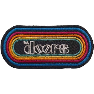 The Doors - Rainbow Logo Woven Patch i gruppen MERCHANDISE / Tygmärke / Pop-Rock hos Bengans Skivbutik AB (5538549)