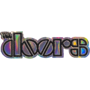 The Doors - Sonic Silver Logo Woven Patch i gruppen MERCHANDISE / Merch / Pop-Rock hos Bengans Skivbutik AB (5538552)