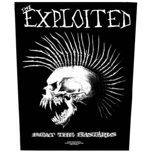 The Exploited - Beat The Bastards Back Patch i gruppen MERCHANDISE / Merch / Punk hos Bengans Skivbutik AB (5538554)