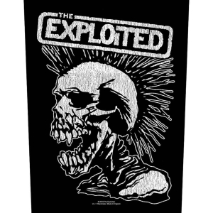 The Exploited - Vtge Skull Back Patch i gruppen MERCHANDISE / Merch / Punk hos Bengans Skivbutik AB (5538556)