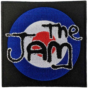 The Jam - Spray Target Logo Woven Patch i gruppen MERCHANDISE / Merch / Punk hos Bengans Skivbutik AB (5538557)
