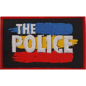 The Police - 3 Stripes Logo Woven Patch i gruppen MERCHANDISE / Tygmärke / Pop-Rock hos Bengans Skivbutik AB (5538558)