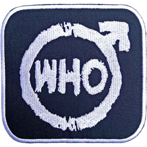 The Who - Spray Logo Woven Patch i gruppen MERCHANDISE / Merch / Pop-Rock hos Bengans Skivbutik AB (5538567)