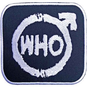 The Who - Spray Logo Woven Patch i gruppen MERCHANDISE / Tygmärke / Pop-Rock hos Bengans Skivbutik AB (5538567)