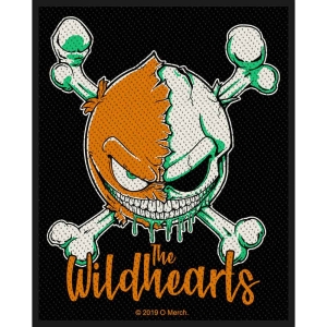 The Wildhearts - Green Skull Standard Patch i gruppen MERCHANDISE / Merch / Pop-Rock hos Bengans Skivbutik AB (5538577)