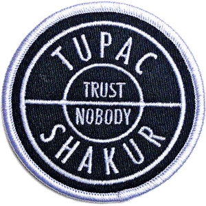 Tupac - Trust Woven Patch i gruppen MERCHANDISE / Merch / Hip Hop-Rap hos Bengans Skivbutik AB (5538591)