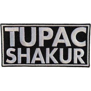Tupac - Text Logo Woven Patch i gruppen MERCHANDISE / Merch / Hip Hop-Rap hos Bengans Skivbutik AB (5538592)
