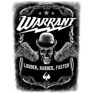 Warrant - Louder Harder Faster Back Patch i gruppen MERCHANDISE / Merch / Hårdrock hos Bengans Skivbutik AB (5538611)