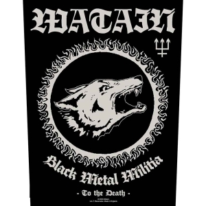 Watain - Black Metal Militia Back Patch i gruppen MERCHANDISE / Merch / Hårdrock hos Bengans Skivbutik AB (5538613)