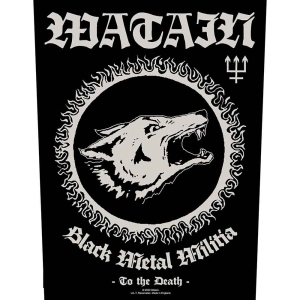 Watain - Black Metal Militia Back Patch i gruppen MERCHANDISE / Tygmärke / Hårdrock hos Bengans Skivbutik AB (5538613)